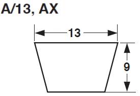 A Section ( 13mm x 9mm )