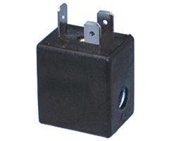 24V DC-2W Solenoid Coil + Plug 22mm Industrial standard