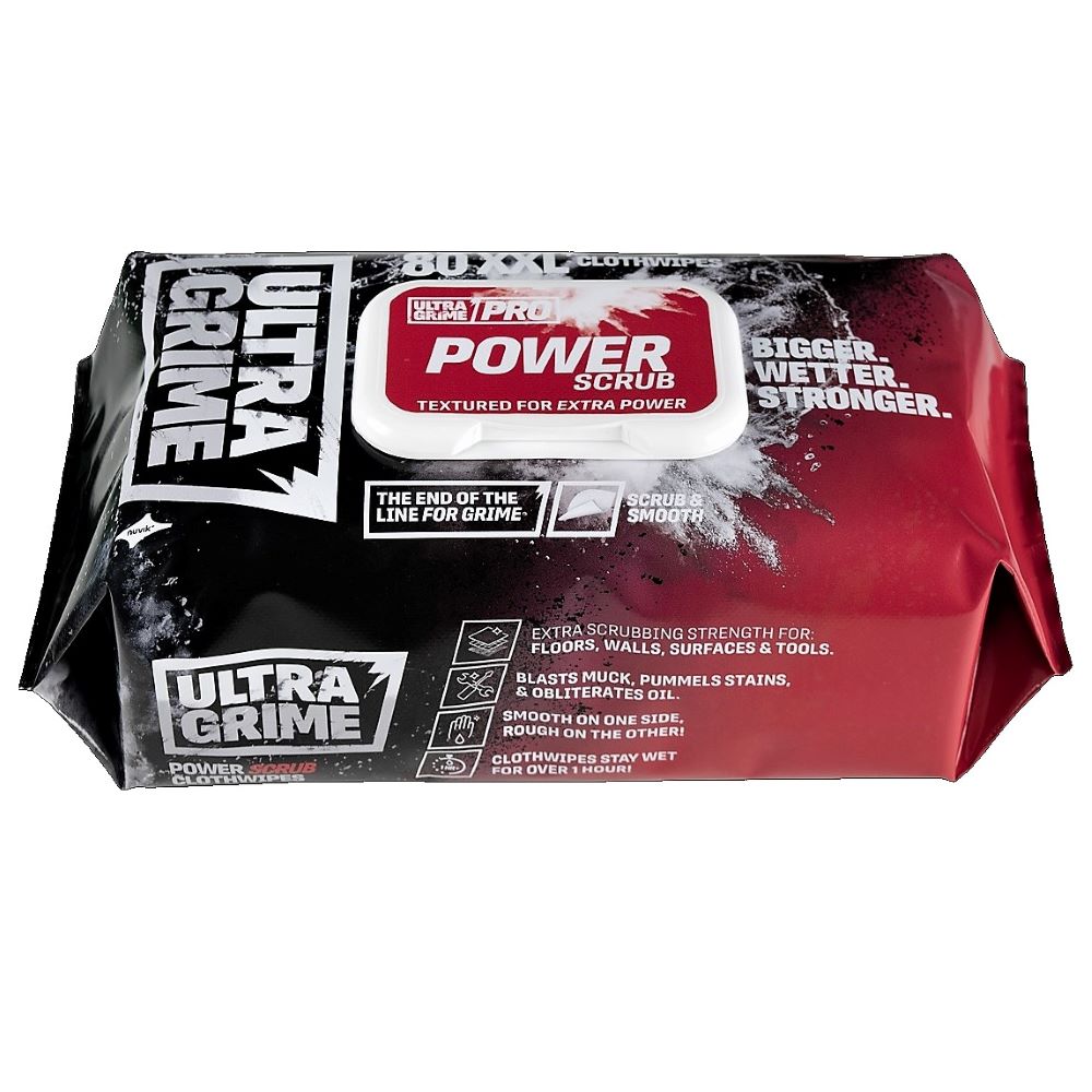 Ultra Grime Power Scrub Wipes  (80 Pack)