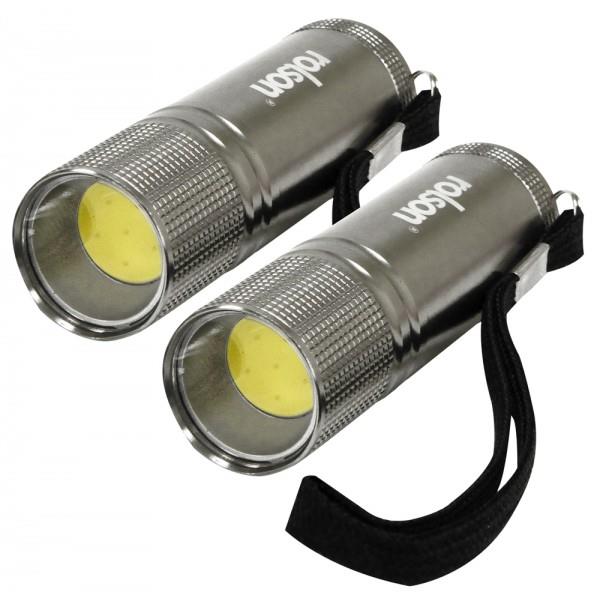 2 Piece 3w Cob Aluminium Torch