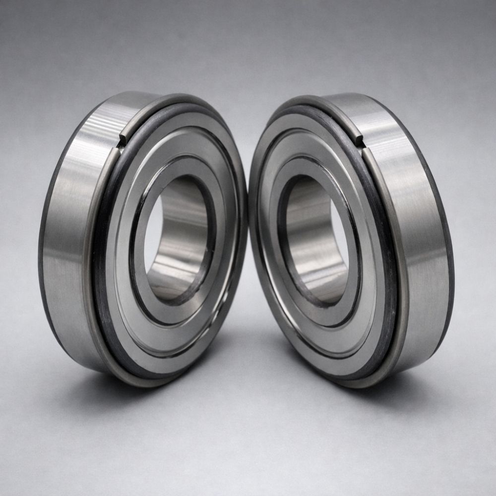 6207 NR-ZZ Standard Metric Bearing Snap Ring and Groove