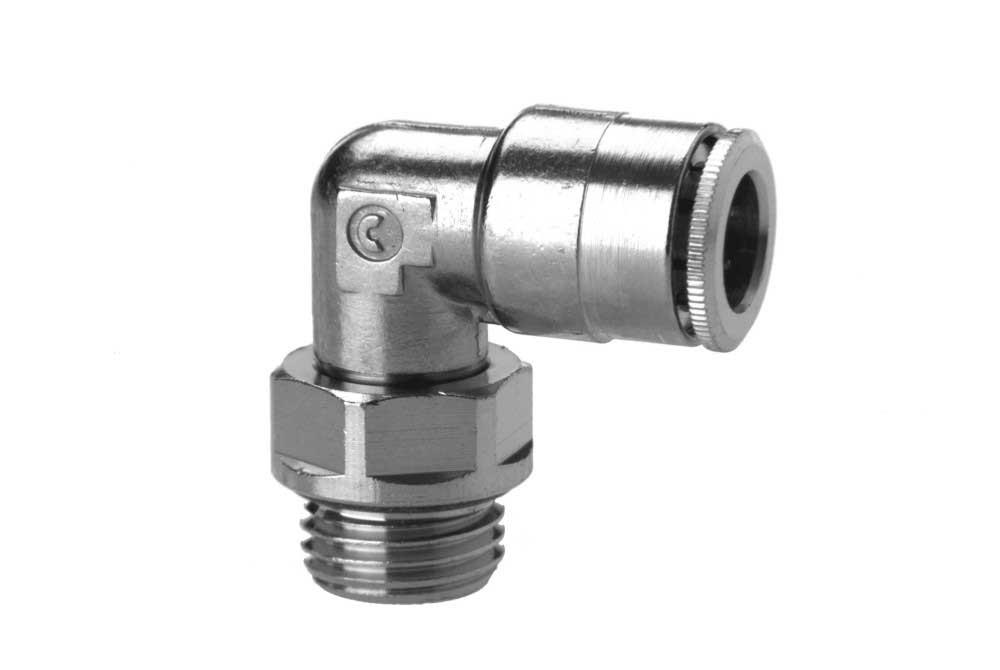 Push In Fitting Swivel Elbow 10mm Tube 1/2