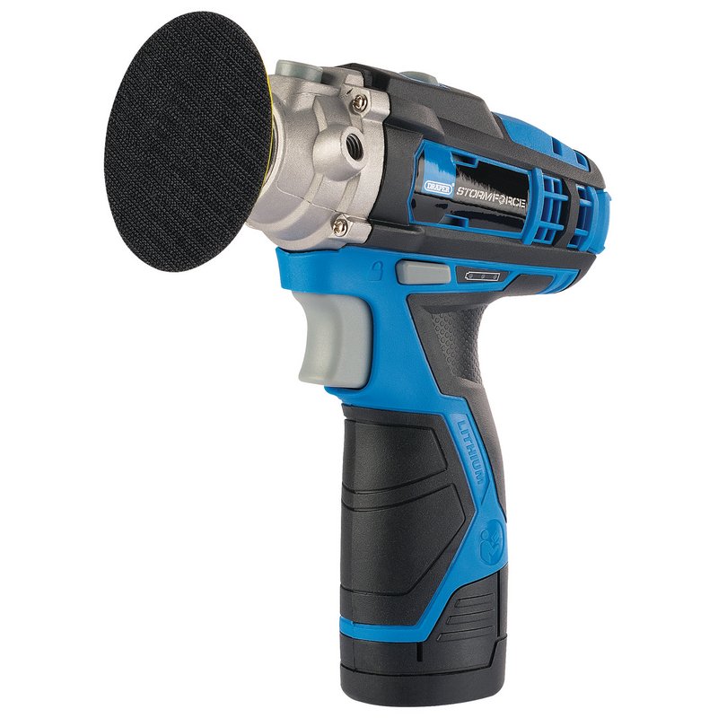 Draper Storm Force® 10.8v Mini Polisher Supplied With Battery And Charger