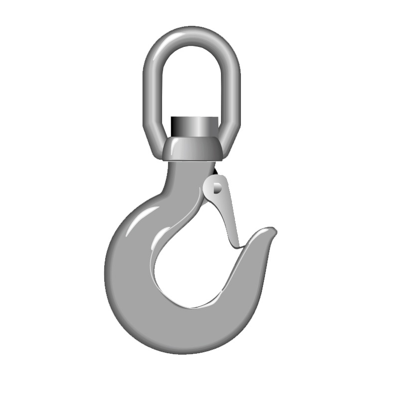 1 Tonne Swivel Hook with safety latch