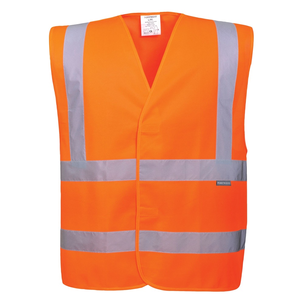 Hi-Vis Band and Brace Vest Orange 4XL / 5XL