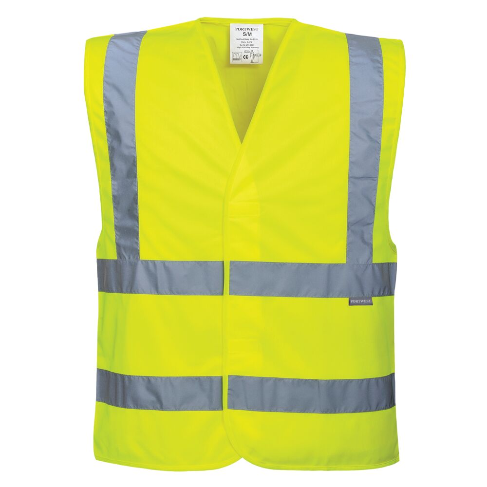 Hi-Vis Band and Brace Vest Yellow 4XL / 5XL