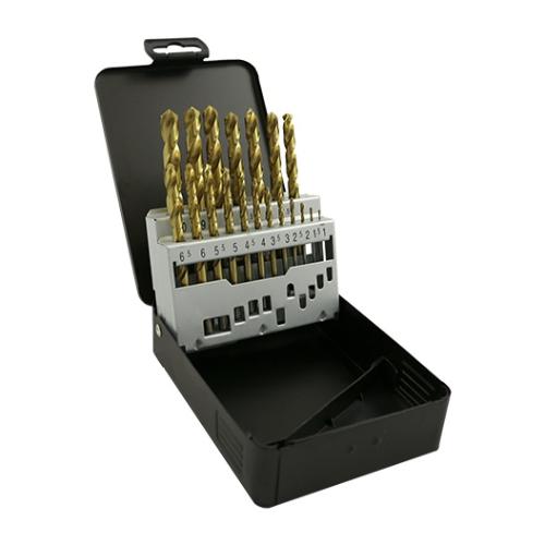 19pc HSS Titanium Drill Bit Set 1mm - 10mm (0.5mm Increments)