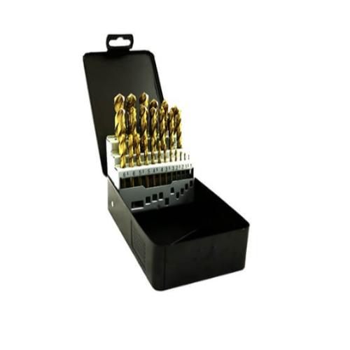 25pc HSS Titanium Drill Bit Set 1mm - 13mm (0.5mm Increments)