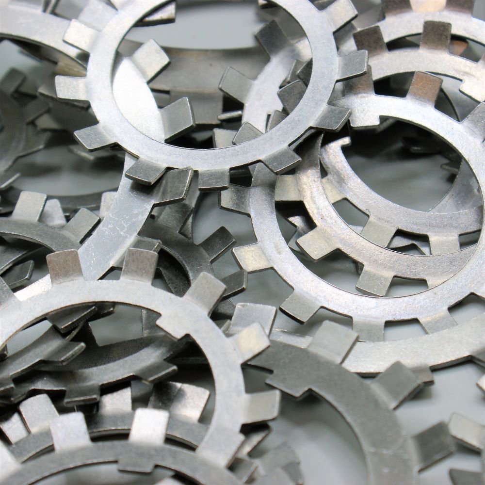 Steel Tab Washer  ( Lock Washer ) 100mm ID x 142mm OD x 1.75 mm Thick