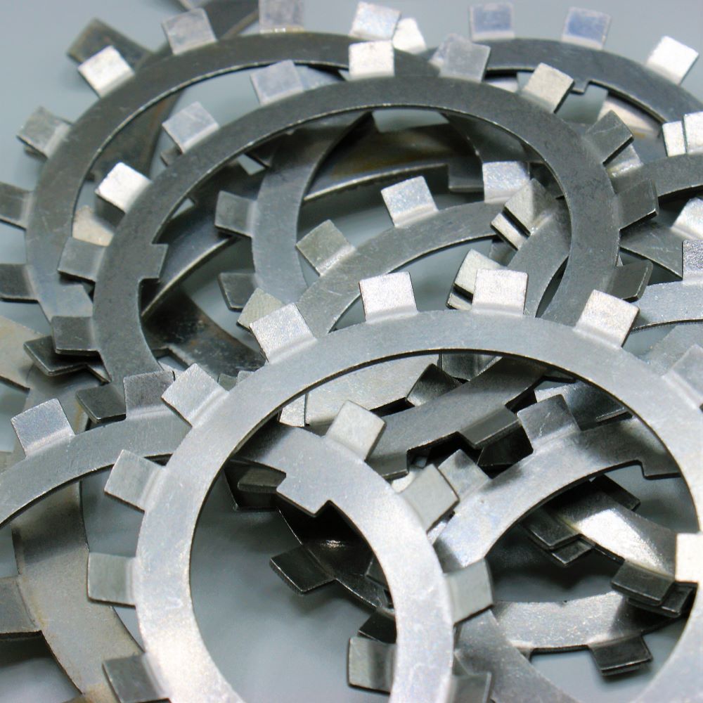 Steel Tab Washer  ( Lock Washer ) 150mm ID x 205mm OD x 2 mm Thick
