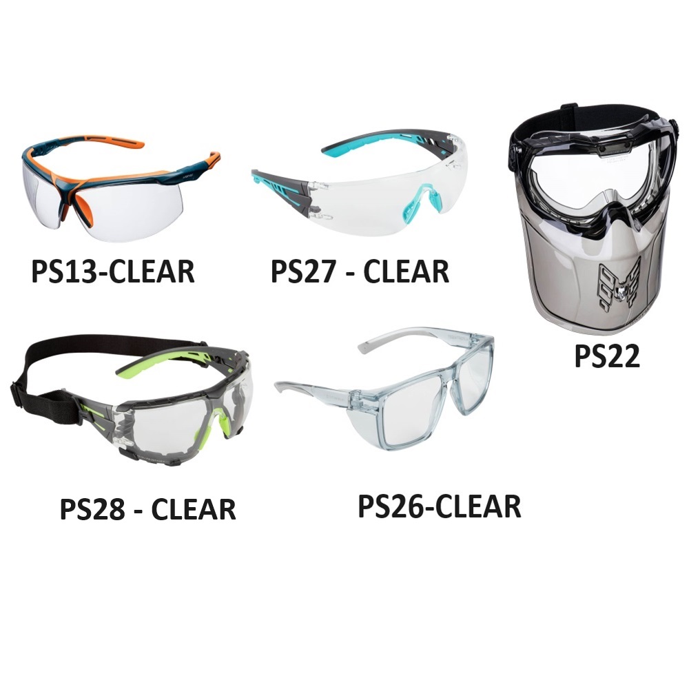 Mega KN Safety Glasses Clear