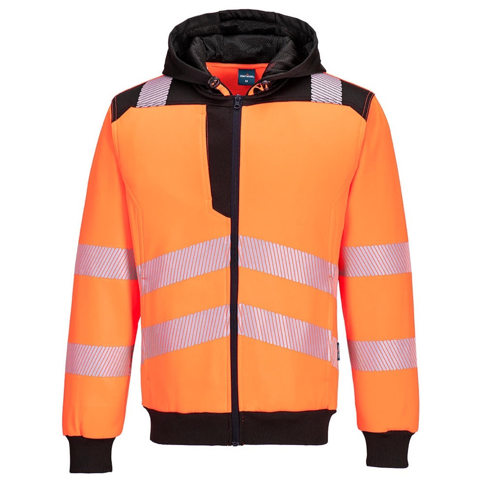 PW3 Hi-Vis Zip Hoodie Large