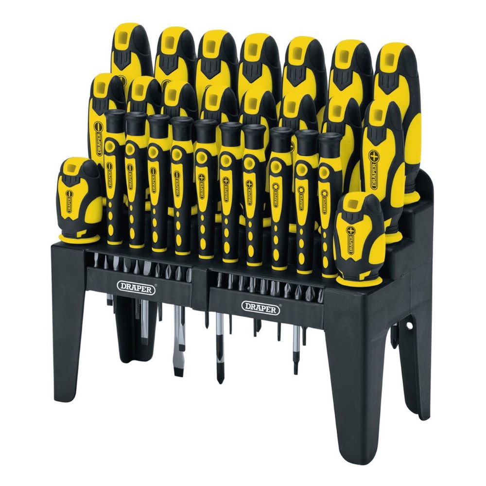 Soft Grip Screwdriver and Bit Set 47 Piece