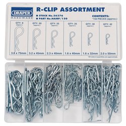 R-Clip Assortment (150pc)