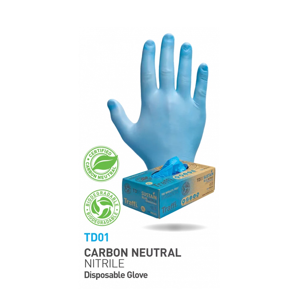 Carbon Neutral Nitrile Powder Free - Large Gloves