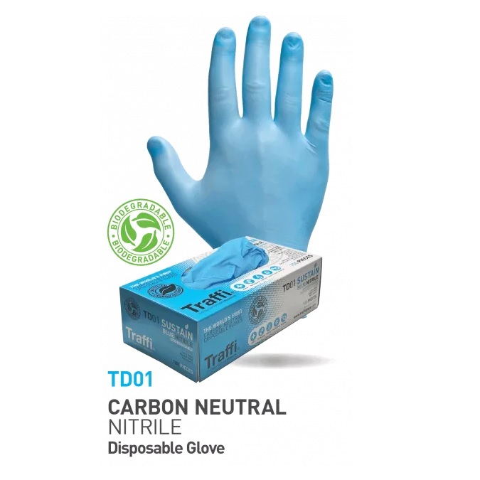 Carbon Neutral Nitrile Powder Free - Medium Gloves