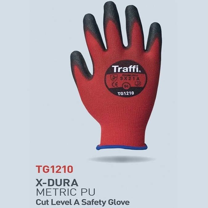 X-Dura Metric PU Small Cut Level A Safety Gloves