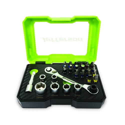 26 Piece Socket & Screwdriver Bit Set