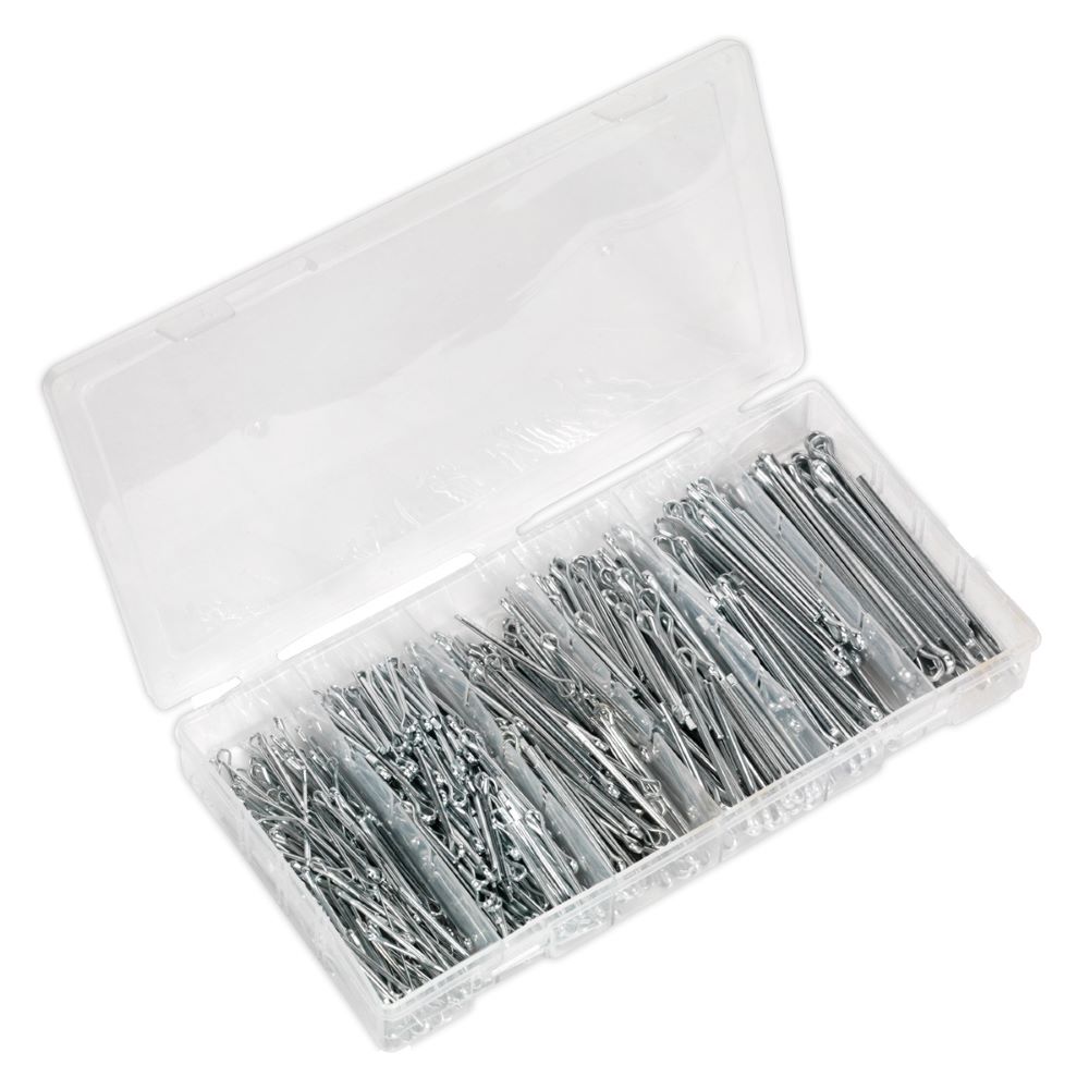 Sealey Split Pin Assortment 555pc Small Sizes Imperial & Metric