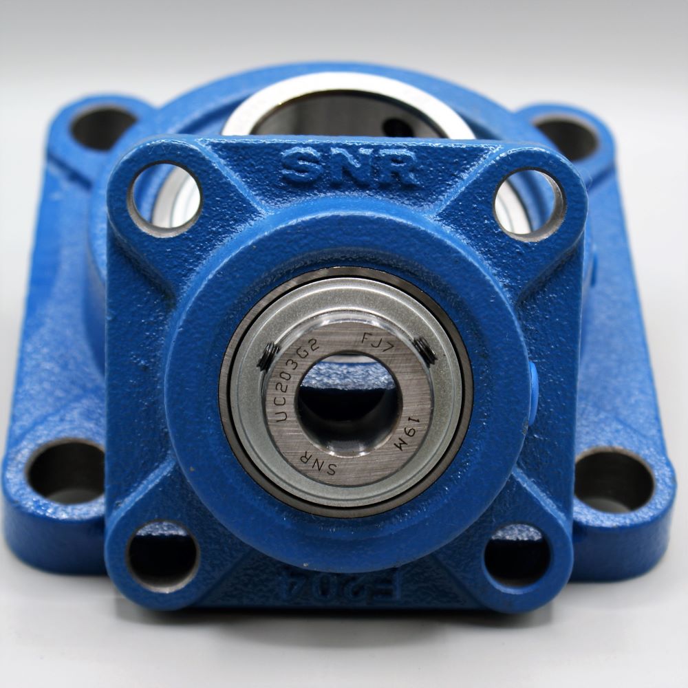 Square 4 Bolt Flanged Housing And Insert To suit 15mm shaft