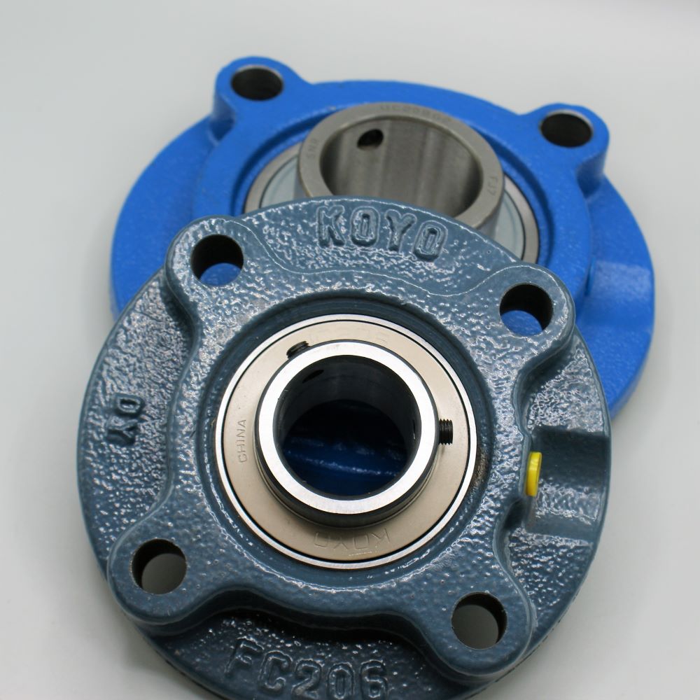 Heavy Duty Round 4 Bolt Flanged Housing And Insert To suit 30mm shaft FCX06
