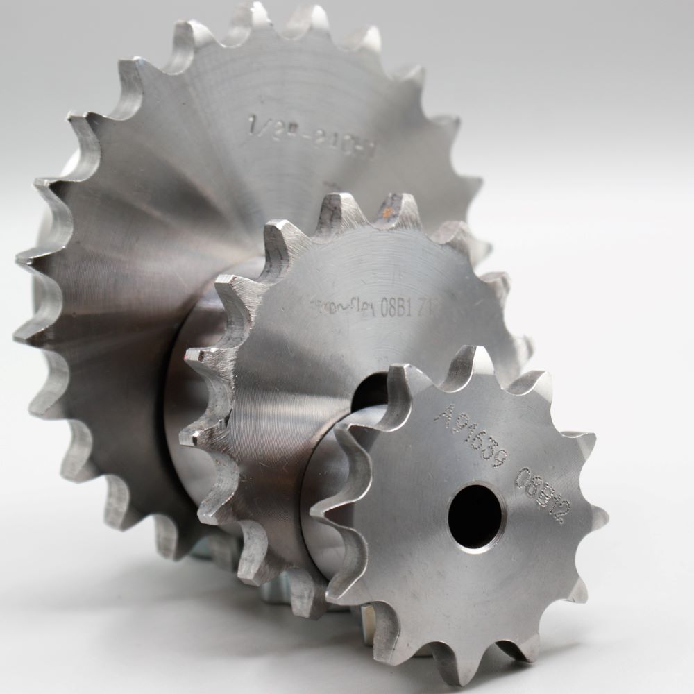 Steel Sprocket 1/2-08T Duplex Pilot Bore