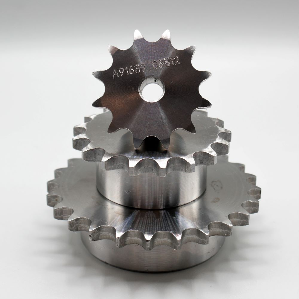 Steel Sprocket 3/4 Duplex 08T Pilot Bore