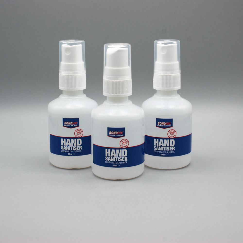 BONDLOC  LIQUID PUMP SPRAY50ML HAND SANITISER