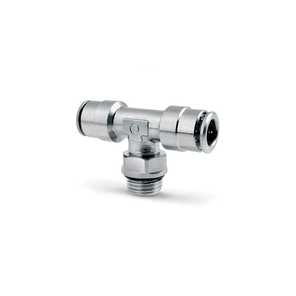 Push In Fitting Swivel Branch Tee 10mm Tube 1/4